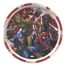 잭디자인 림 플레이트 접시, 1개, Marvel Universe