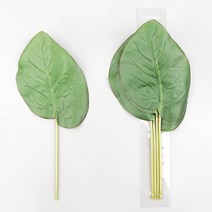 알로카시아 야자잎 조화 인조 식물 29cm 5입 묶음 실내 조경 플렌테리어 벽면 녹화 소재 연출