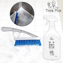 띵크픽 매직 곰팡이 제거제 1L+소하 스크럽 브러쉬 베란다 화장실 청소 실리콘 벽지 타일 벽 곰팡이제거, 매직곰팡이제거제1L+소하스크럽브러쉬