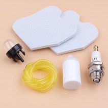 Husqvarna 235 236 240Jonsered CS2234 Red Max GZ380 전기 톱 부품 용 6 개/대 에어 필터 점화 플러그 서, 한개옵션0