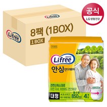 [LG유니참] 라이프리 안심 언더웨어 대형 4P x 8팩 (원박스), 단품