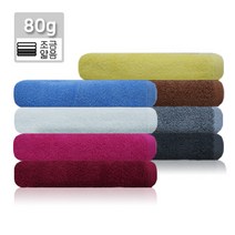 국산 중형 80미용(33x76cm 80g) 순면 업소용 수건 타올 피부관리실 미용실 피트니스센터 헬스장 땀수건, 연회색