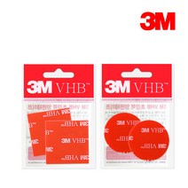 3M VHB 투명 초강력 양면테이프 하이패스 블랙박스, 원형 2P