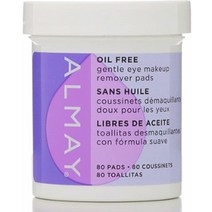 Almay 오일 프리 젠틀 아이 메이크업 리무버 패드 80개입 (4팩), 80 Count (Pack of 4)