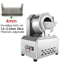 파절기 파썰기 파채기계 파써는기계 110V220V 전기 야채 커터 와이어 상업용 자동 슬라이서 감자 및 무 슈레더, 없음