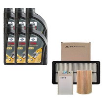 올뉴쏘렌토 디젤 훅스 타이탄 플렉스 23 5W30 C2/C3 순정필터패키지, 6L
