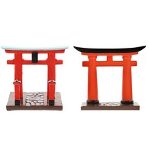 도리 게이트 신사 일본 미니 장난감 모래 테이블 제단 장식 하우스 젠 가든 액세서리, 9X8X6CM, 01 Assorted Color_01 9X8X6CM