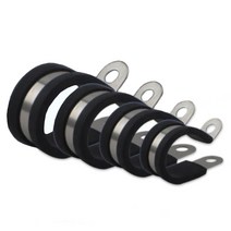 55-100mm 고정용 스텐 P클립_1P 난연방지 고무 클램프
