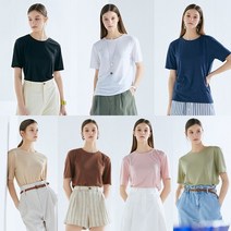 여성프렌치린넨반팔티셔츠7종세트