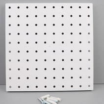 인테리어 페그보 타공판 현관마스크걸이 플라스틱타공판, 흰색