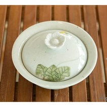 여주도자기 민들레분청 죽그릇 뚜껑있는 계란찜 전자렌지사용 전통 예쁜 그릇, 민들레분청 중