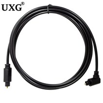 블루레이플레이어 90도 디지털 광 오디오 케이블 어댑터 toslink gold plated 1m 0.5m 2m spdif 케이블 for blueray ps3 xbox dvd, 똑바로-1m