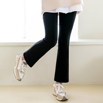 오버나인 여성용 밴딩 부츠컷 레깅스 팬츠