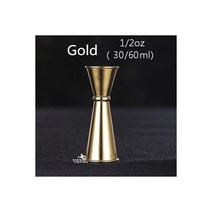 칵테일 지거 위스키 하이볼 계량컵 일본 측정 컵 도구 바, Gold 30-60ml3
