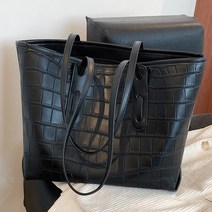 가을과 겨울 큰 가방 여성 가방 2021 새로운 패션 스톤 패턴 휴대용 토트 백 고급 감각 레저 어깨 가방
