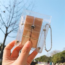 셀러허브(잡화) 여자 카드지갑 쁘띠 클리어 립스틱 파우치