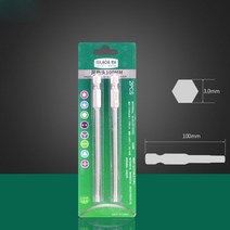 LAOA 육각 비트 전기 스크루드라이버 S2 합금강 공압 마그네틱 핸드 드릴 2PCs, 11 H3.0 100mm