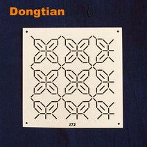 가죽공예 도안 클래식 일본식 사시코 템플릿 스텐실 소프트, 05 J72, 1개