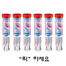 Mivolis 미볼리스 철+비타민C 발포비타민 20정 6개 무료배송!!! Eisen + Vitamin C Brausetabletten 20 St. 82 g, 1개, 82g