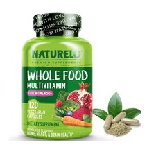 NATURELO Whole Food Multivitamin for Women 50+ (Iron Free) 어른 실버 여성 멀티비타민