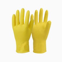 하얀손 미니 고무장갑 노란색 소형 10쌍, 1, 소(S)