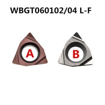 소형 밀링 트리머 10PCS WBGT060102 L-F / 카바이드 인서트 작은 공구 선반 홀더 보링 바 cnc 기계 부품, 02 WBGT060104 L-F_01 A