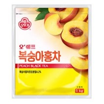 오뚜기 오쉐프 복숭아홍차 1kg, 1개입, 3개
