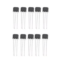 10pcs 49E 홀 요소 OH49E 전압 조절기 홀 효과 센서 선형 스위치, 검은색