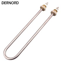 DERNORD U 타입 가열 튜브 스테인레스 스틸 파이프 구리 스레드 포함 주방 가정용 요소 220v M16 1kw 15kw 2kw 3kw 4kw, CHINA_220V | 1.5KW L205mm