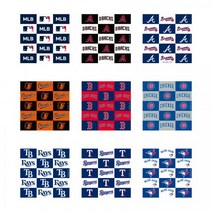 MLB 골프 필드용 체크 패턴 핸드 타월, 애틀란타 브레이브스