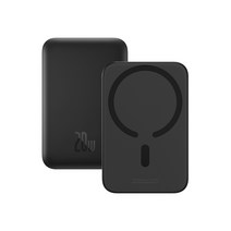 [2022 신상]베이스어스 20W 10000mAh Magsafe 맥세이프 무선 미니 보조배터리, 10000mAh 블랙