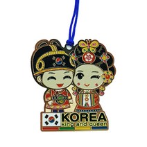 국내산 한국전통기념품 커플캐릭터 관광지 부채춤 돌담길 서울타워 북마크 메탈책갈피(10개) 전통공예품 외국인선물추천 외국학생 유학생 교환학생 홈스테이선물 bookmark, 1세트, 왕과왕비(King & Queen)