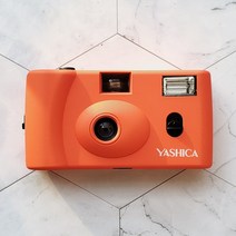 Yashica MF-1 레트로 필름 수동 플래시 카메라, 주황색