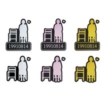 작은소녀상 [평화의 소녀상 확산프로젝트] 스티커, 19910814작은소녀상(핑크)