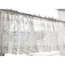 꿈에그린창 바란스커튼 쉬폰민자 화이트