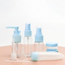 6종구성 휴대용 여행용 화장품 공병세트 깜찍한 화장파우치