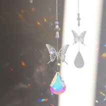 아크릴 썬캐쳐 스테인드글라스 선캐쳐 크리스탈 자개 모빌 창 교수형 태양 포수 windchime 장식 스타 문 펜던트 수제 보석 정원 바람 차임 홈 장식 선물, 협력사, 07