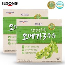일동 후디스 건강한 하루 오메가3 두유 1박스 16팩 13가지 비타민 미네랄, 190ml, 32개