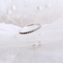 루나리스 925실버 큐빅 가드링 순은 반지 레이어드