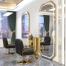 미용실경대 이발소 거울 무대 미용실 특수 미용실 벽 전신 이발 거울 바닥 거울, 1.Single mirror
