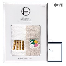 송월타올 명절놀이 2매 선물세트+쇼핑백, 골고루(랜덤)