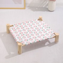 리빙공감 레스트 강아지 고양이 대형 조립형 해먹침대, 피치