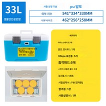 Ciliver 33L 생물안전운반상자 UN2814 핵산검출시약 냉장보온상자 검체배송상자 도매, 1개, 온도계 모델+바이오 세이프티 탱크 조합