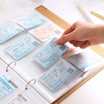 투명 4종 인생네컷 보관 포토카드 포카 스크랩 폴라로이드 앨범 바인더 포토, D타입 4칸