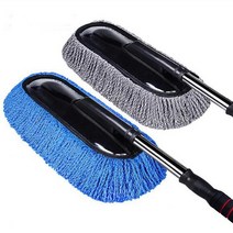 디어투미 차량용 초극세사 먼지털이 먼지털이개 먼지떨이 세차 청소 용품, 극세사먼지털이_그레이(PVC백 포함)