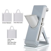 다기능 만돌린 수동 커터 도마 안전 슬라이스 야채 종이 슈레더 고기 주방 가제트, 03 Grey