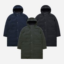DKNY 남성 하프 패딩 롱 파카 점퍼