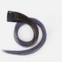 일월전빵 세트 투톤 그라데이션 헤어 피스 붙임머리 부분가발 브릿지 컬러피스 옴브레 50cm B-W001, 5개, 블루그레이