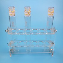 규격선택 조립식 시험관대 비색관 유리 시험관 유리관, C-1 아크릴시험관대 100ml용x12구
