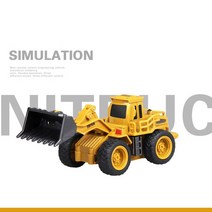 164 미니 RC 건설 자동차 상자 24G 트랙터 불도저 로더 굴삭기 모델 전자 장난감, [02] With retail box